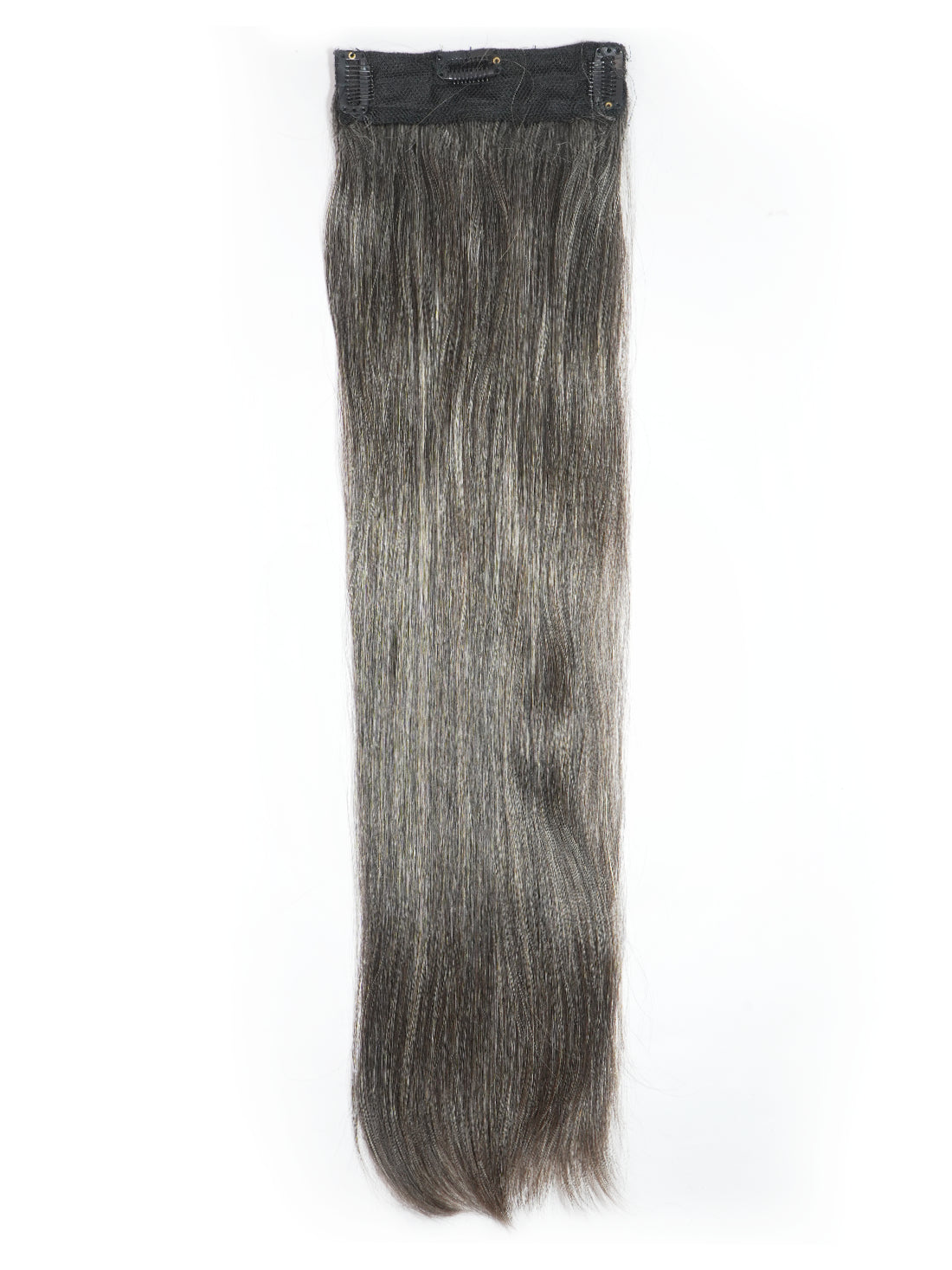 Grey 3 Clips Hair Extension