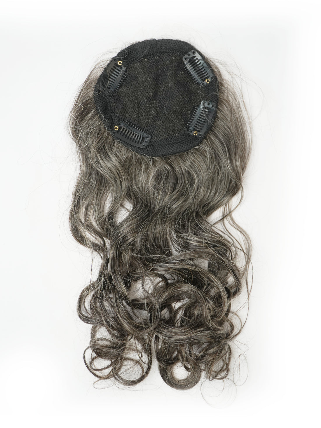 Grey Back Combed Hair Topper