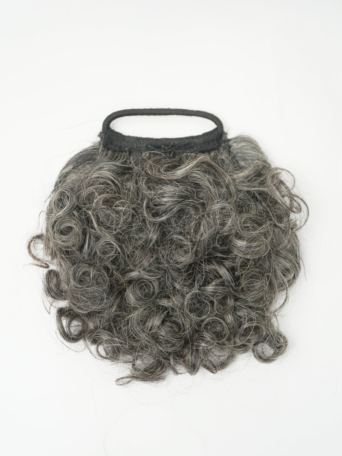 Grey Loop Ponytail Bun