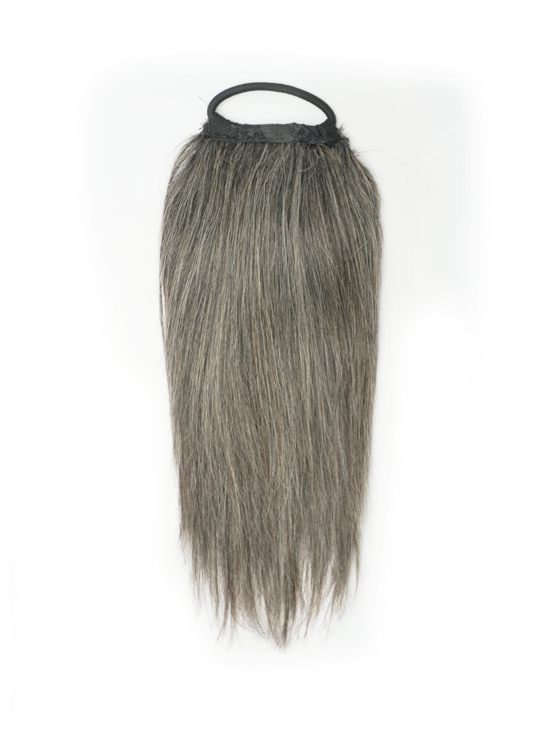Grey Loop Ponytail Bun