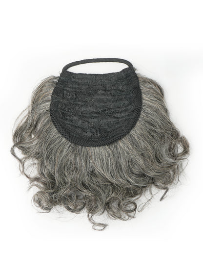 Grey Loop Ponytail Bun