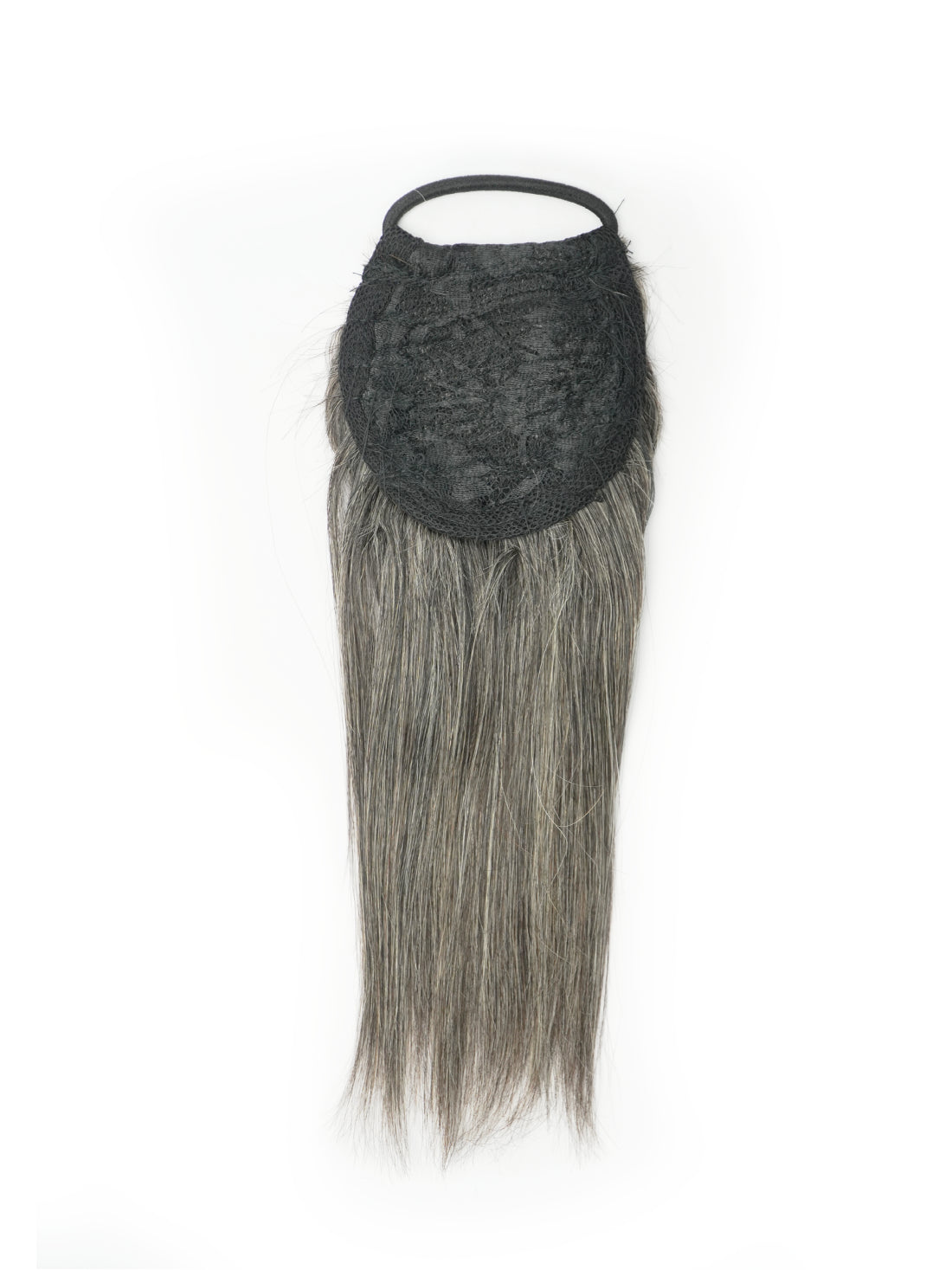 Grey Loop Ponytail Bun