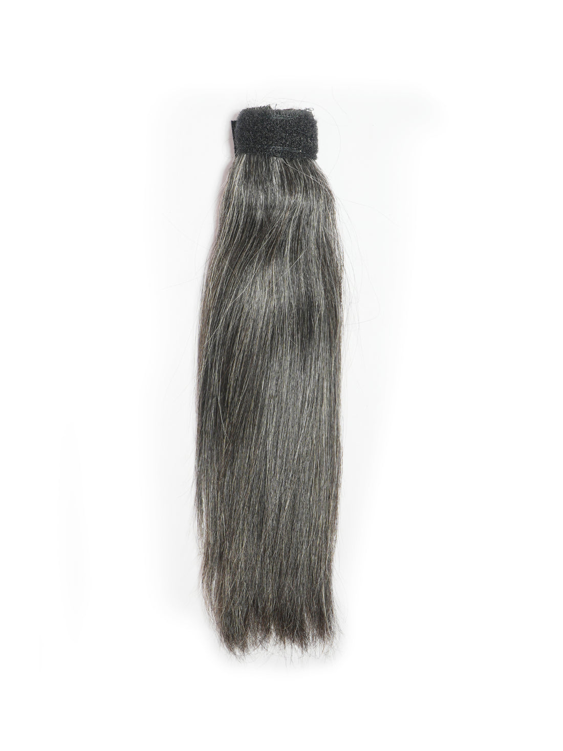 Grey Stick-on Ponytail