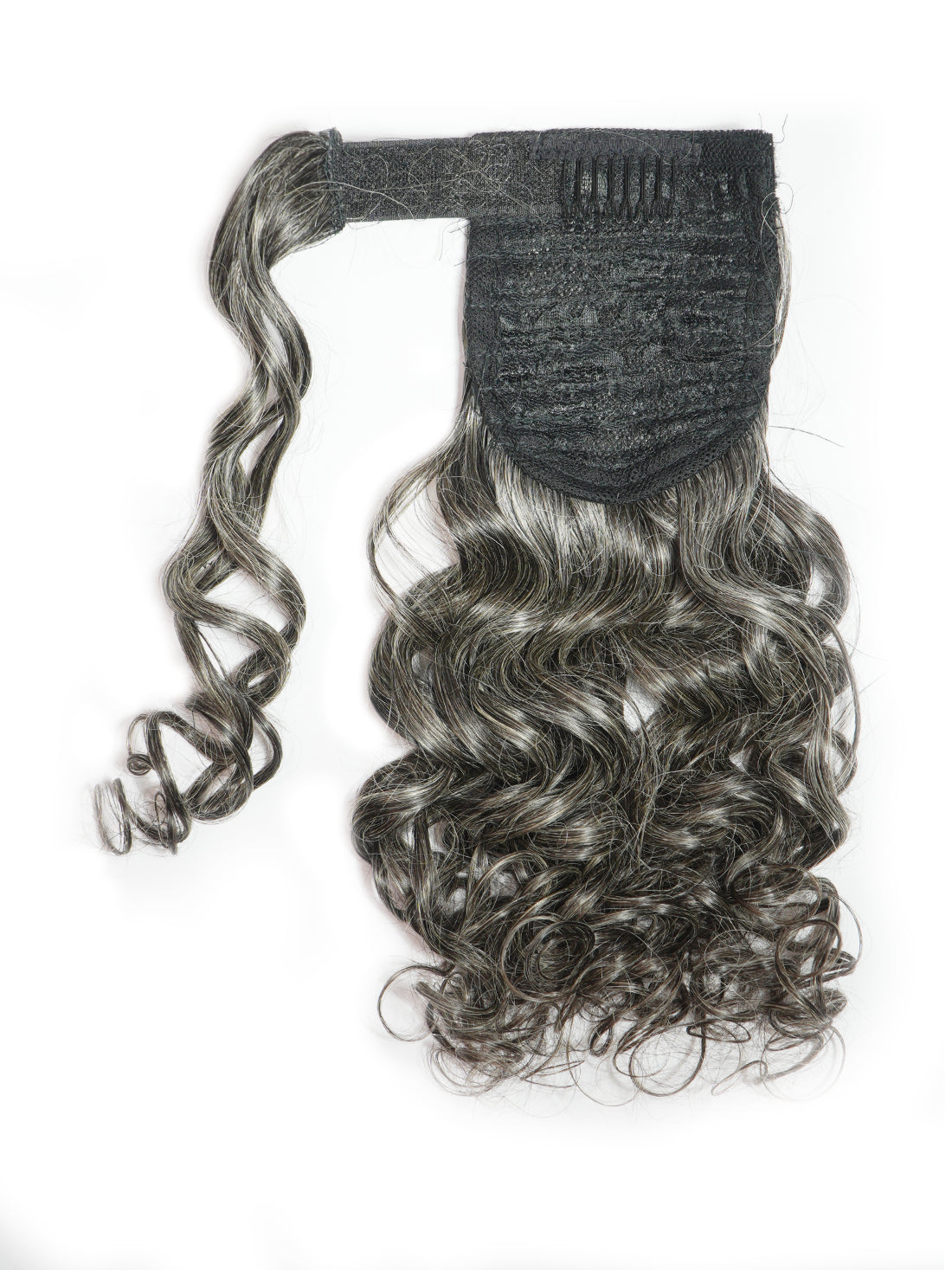 Grey Wrap Around Pony Tail